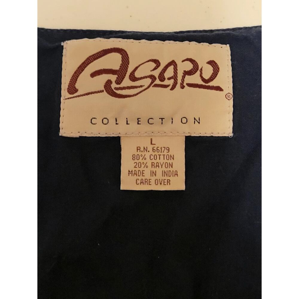 Agapo Collection Vest Size L Boho Southwest Artsy Embroidered Beaded Floral Cute - Picture 8 of 12